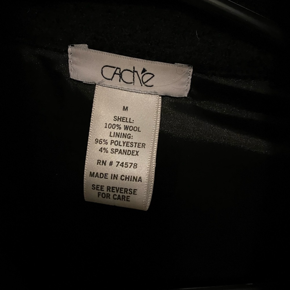 Cache Fitted Coat Black M - image 4